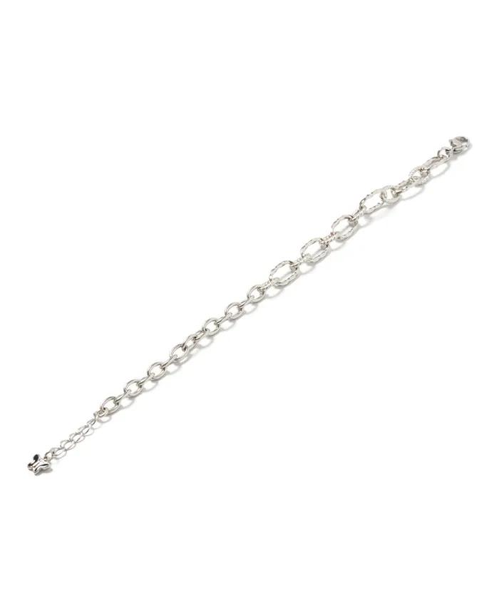 Surgical Mix Chain Butterfly Charm Bracelet (PLT-BR-003_SV)