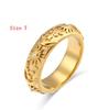 MamacitaSlay 316L Stainless Steel 18K Gold Plated Sun Moon Star Embossed Jewelry Set Open Cuff Bangle Hoop Earrings Band Ring