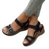 Modische Schuhe für Damen 2024 Heißer Verkauf Knöchelriemen Damen Sandalen Sommer Rom Gemischte Farben Outdoor Casual Strand Keil Große Größe Sandalen