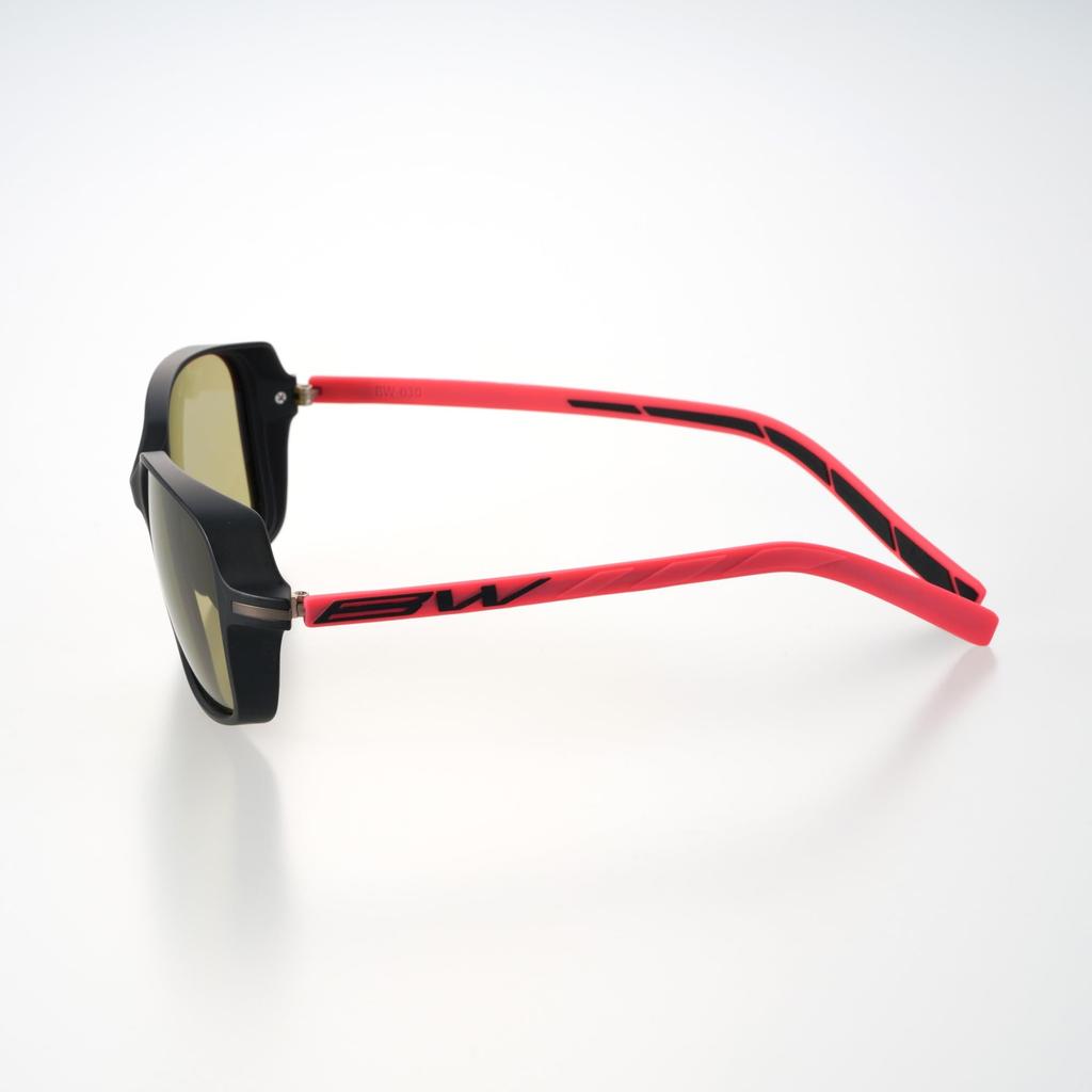 Bunny Walk Golf Sunglasses Matte GREEN FOCUS [BUNNY WALK] BW-030 BW-0301G Black/Red