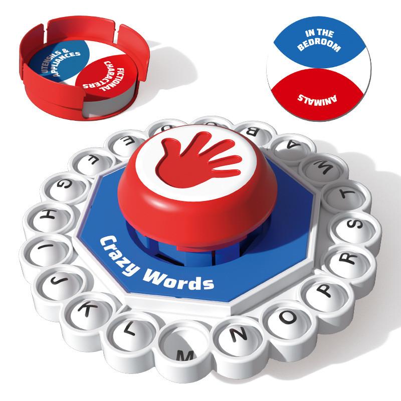 Juego de Mesa de Letras Locas Tablero de Cartón Para Reuniones Familiares Divertido Educativo Juguete de Plástico