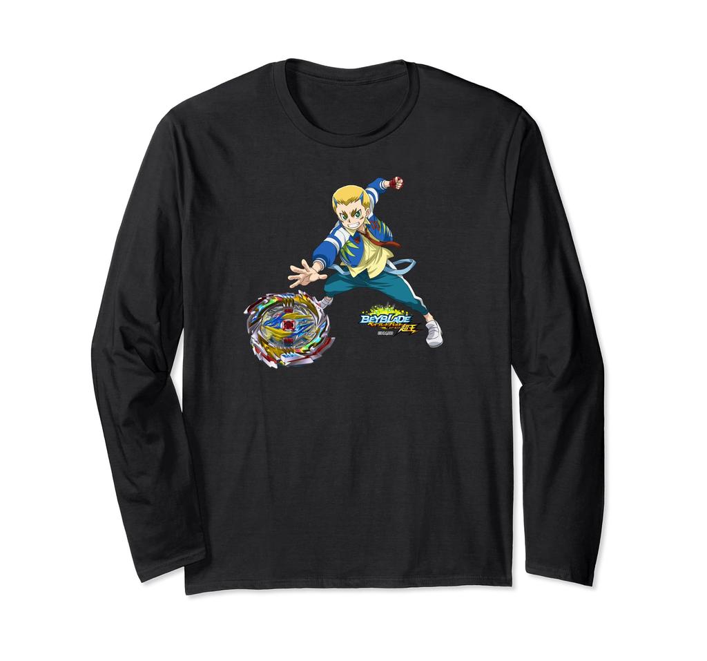 Beyblade Burst Sparking Rainbow Dragon Drum & Tempest Dragon Long Sleeve T-Shirt