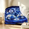 Football club.C Pattern Blanket for Home Decoration, Bed, Sofa, Car Travel, Camping, Suitable for All Seasons, Birthday Christmas Gift