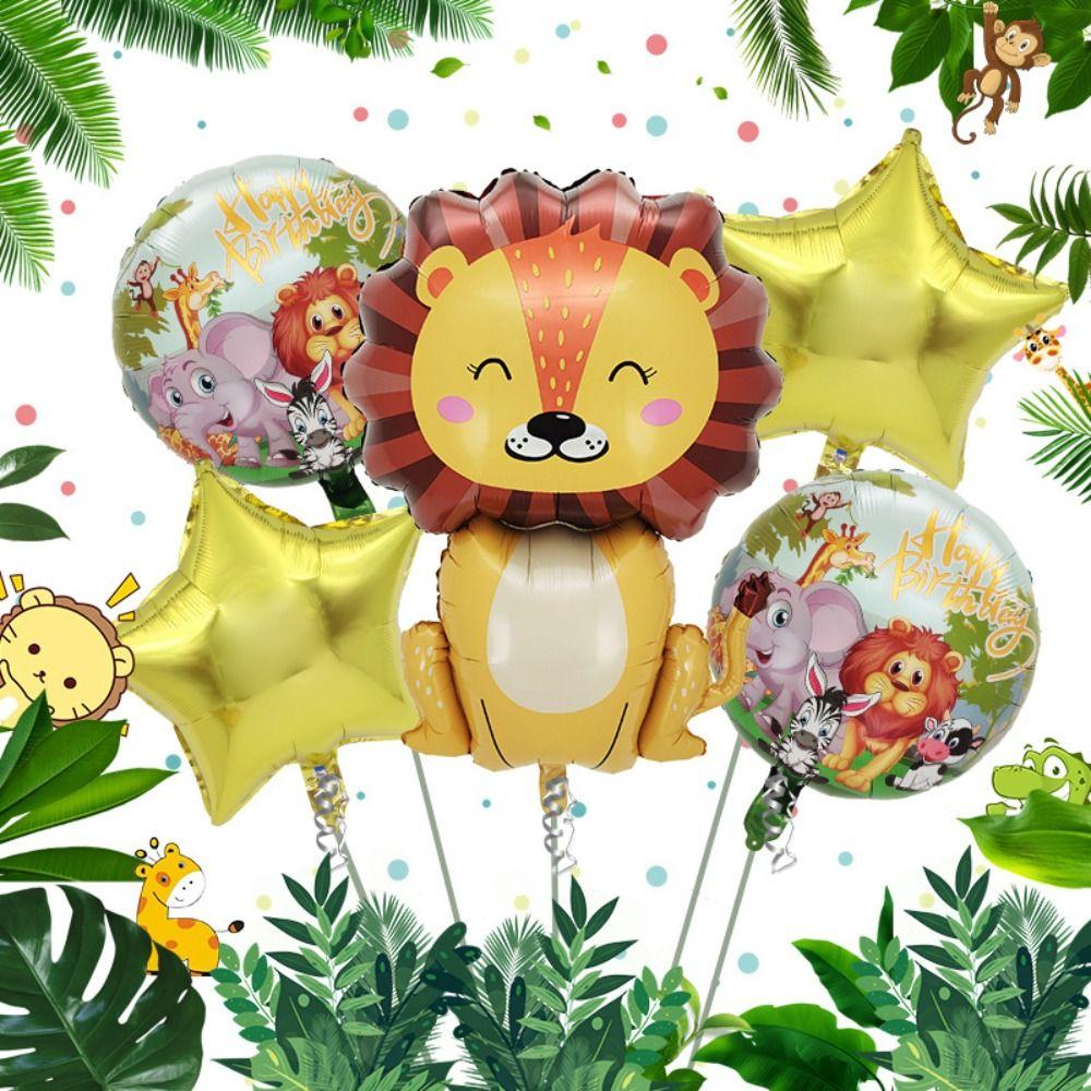 Animal Shape Lion Monkey Elephant Balloon Jungle Animal Balloons  Children's Day