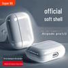 Capa Protetora Macia Transparente para Apple AirPods Pro 2 e 3, Compatível com Fones de Ouvido de 2ª e 4ª Geração