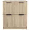 Sideboards 2 pcs Sonoma Oak 60 x 30 x 70 cm engineered wood