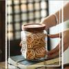 Glass Candy Jar Kitchen Grains Moisture-proof Snacks Dried Fruits Tea Storage Bottle Multifunctional Food Storage Container New