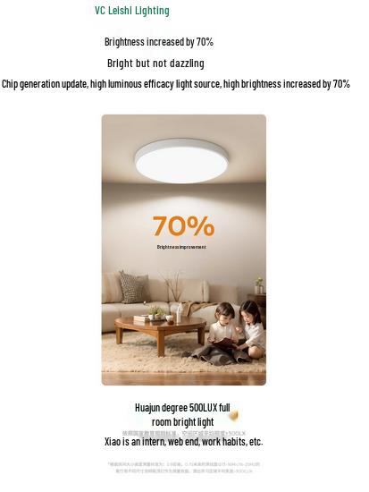 NVC/Rays Modern Minimalist LED Ceiling Light for Bedroom, Kitchen, Balcony, or Corridor