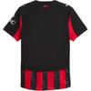Puma Ac Milan Ultraweave Drycell 25/26 Season Home Striped Lightweight Breathable Moisture-Wicking Fitted Short Sleeve Football Shirt 779961-01