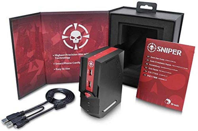 BROOK Sniper FPS High Precision Keyboard Mouse Converter Adapter Console Hot Swap Compatible with Genuine PS4/PS3/XB