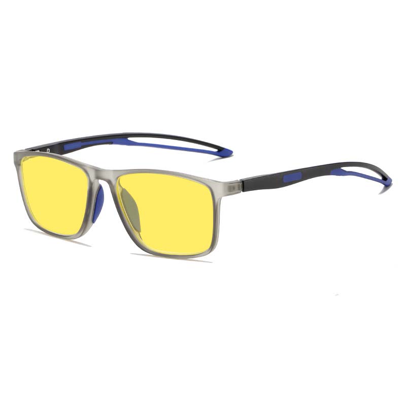 Sports TR90 Night Vision Goggles for Men Women Ultralight Anti Blue Light Eyewear Outdoor Sunglasses Night Driving Glasses