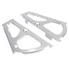 2pcs Stainless Steel Shoes Drawer Cabinet Hinges Heavy Duty Polished Finish Flip Frames Shoe Rack Hinges 1 Layer Silver