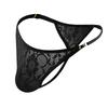 1Pc Lace Sexy Men's G-string Thongs Adjustable Straps Nylon Sissy Lingerie Underpants