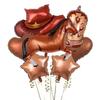 Western Cowboy-themed Party Aluminum Film Balloon Set, Cowboy Hat and Boots, Birthday Party Theme Scene Decoration Supplies