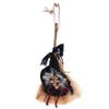 Handmade Witch Props Doll Witch Witch Broom Pendant Funny Halloween Witch Doll  Fancy Dress Party