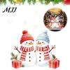 Holiday Party Glass Ornaments Christmas Snowman Static Sticker, PVC Waterproof Window Decals for Indoor Outdoor Decorations Home Decoration,