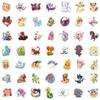 100 Sheets of Pokemon Q Version Cute Graffiti Stickers for Children's DIY Diary and Desk Stationery Decoration