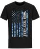 Custom Made Shirt USA Flag Marine Patriotic Personalized T-shirt Add Your Text
