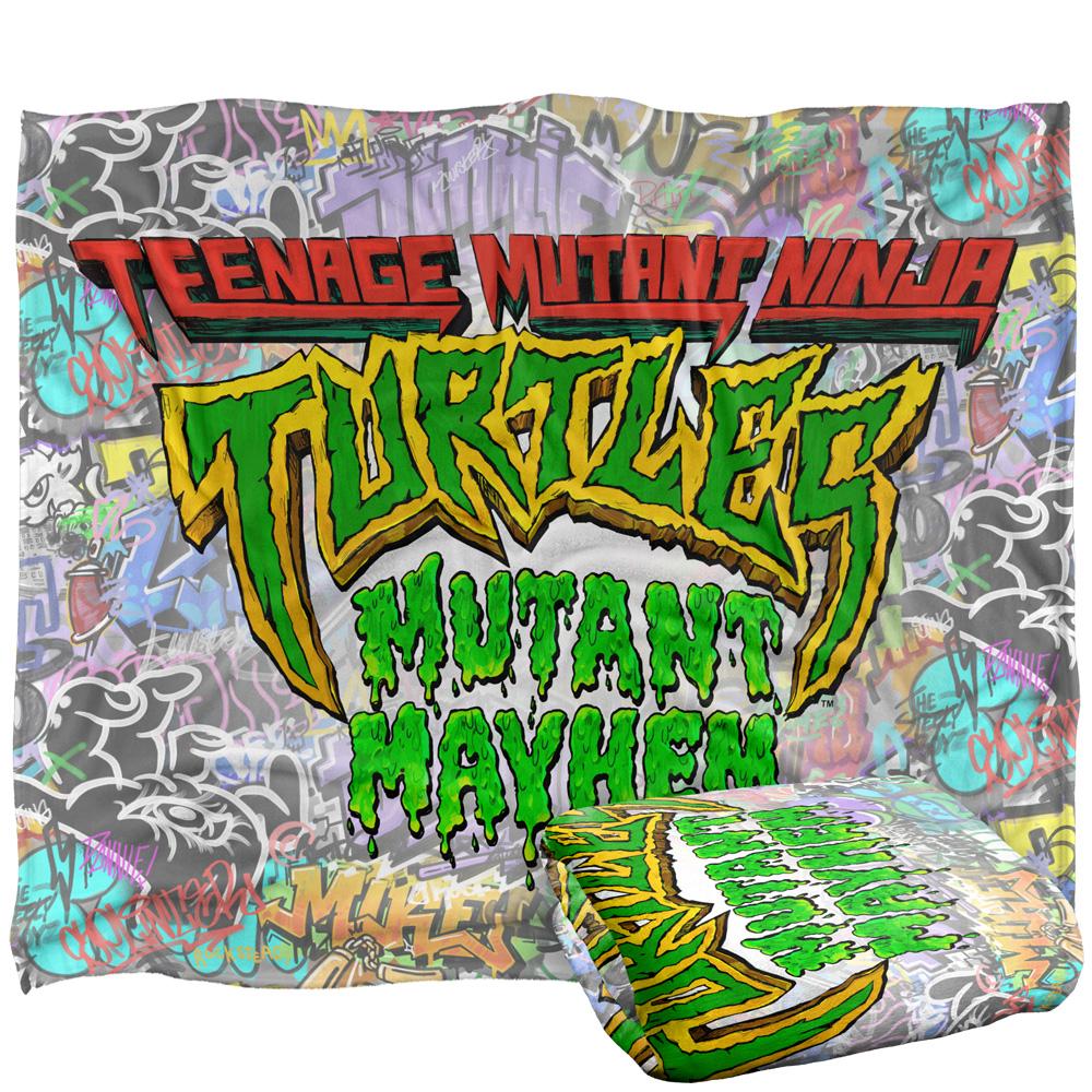 Teenage Mutant Ninja Turtles: Mutant Mayhem Silky Graffiti Logo Blanket