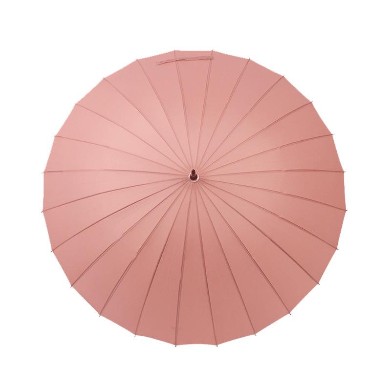 Double Person Water-Activated Blooming Long-Handled Umbrella for Women – Storm Curved Handle, Reinforced Rainproof Design