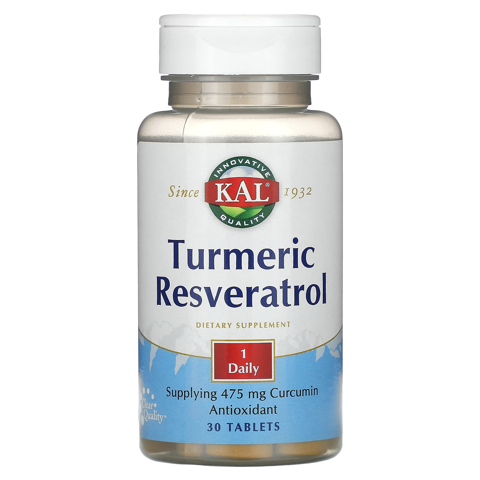 

KAL, Turmeric Resveratrol, 30 tablets