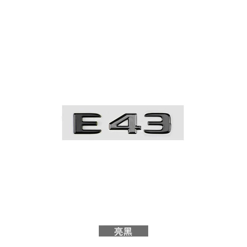 3D ABS Chrome Black E63 S Logo E63S Emblem Letters Sticker Car Trunk Badge For Mercedes Benz E63S AMG W212 W213 Accessories