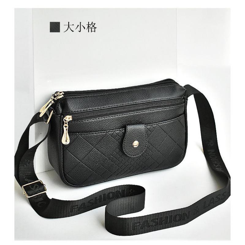 

Summer new women s casual retro shoulder bag light washed leather large capacity versatile leather messenger bag