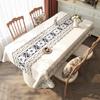 Ethnic Style Waterproof Tablecloth Family Gathering Oil Proof Wash Free Dining Table Mat Easy To Maintain Thick Anti Slip Desktop Protective Cover