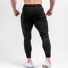 Manatsulife Men's Training Pants, Gym Jogger Pants, Fitness Slim Fit Sweatpants, Long Pants, Solid Color, K02 (M, Black)