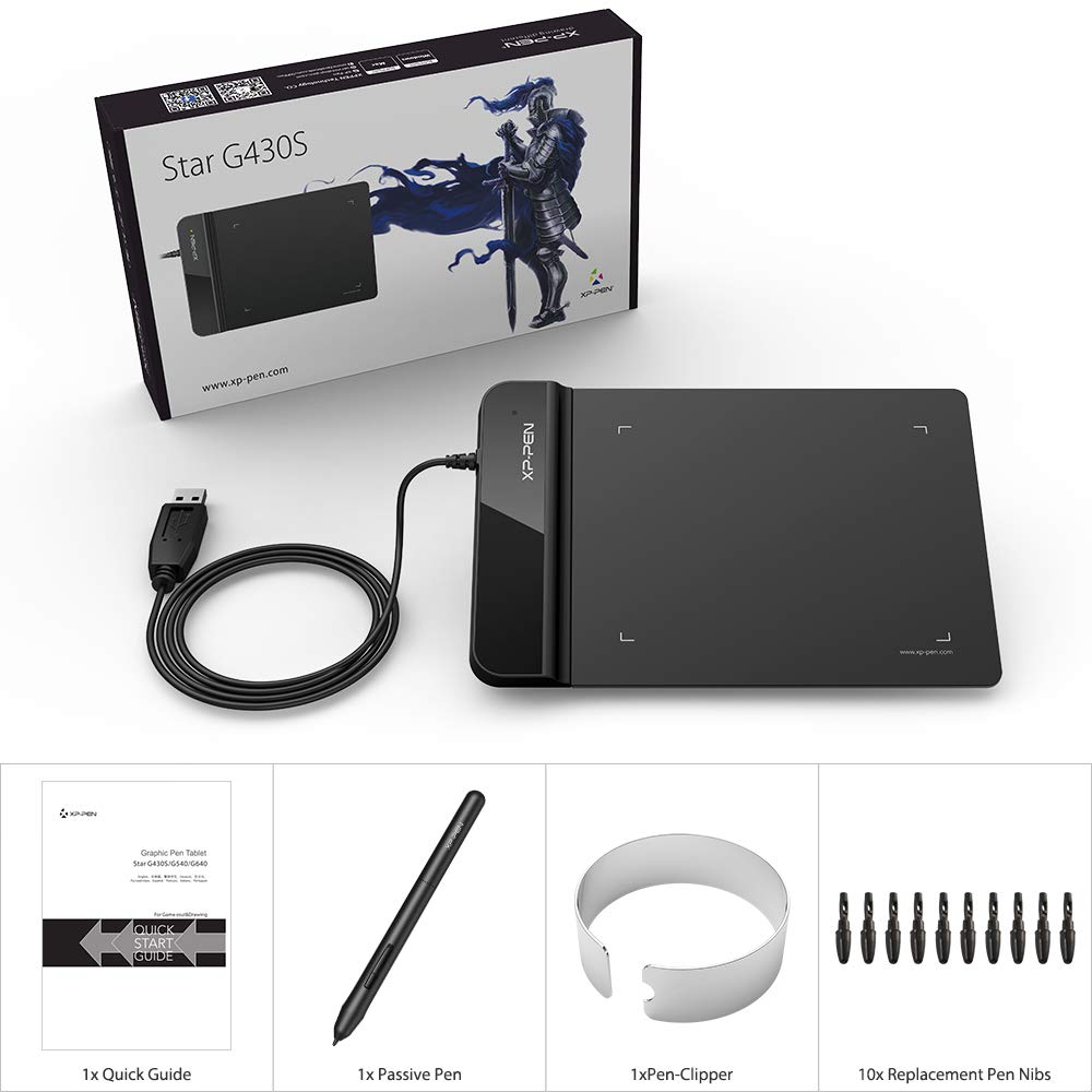 XP-Pen G430S OSU Tablet, Ultra-Thin 4" x 3" Graphics Tablet, Digital Pen Tablet for OSU! (8192 Pressure Levels)