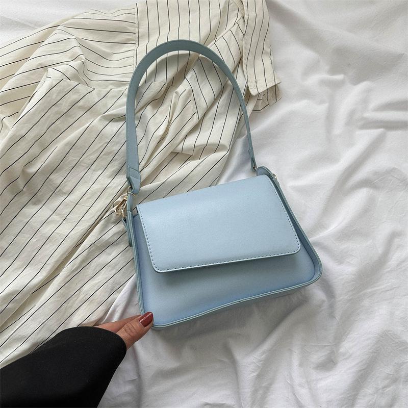 2025 New Summer Solid Color Women's One-Shoulder Bag: Sleek, Versatile, and Trendy Underarm Design