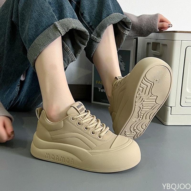 Fashion Women's Thick Soled Shoes New Spring Autumn Simple Comfortable Versatile Sports Shoes Daily Commuting Casual Women's Shoes