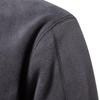 Men's Versatile Zip-Up Stand Collar Fleece Sweatshirt for Autumn/Winter