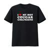 I Love My Hot Cougar Girlfriend Funny Saying T Shirt Black M Vintage Washed Unisex Streetwear Graphic Slightly Stylish