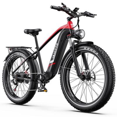 Bicicleta Eléctrica Duotts F26 Lite 26" Rueda Ancha Motor 750W Frenos de Disco Doble 48V 18AH Todo Terreno Bicicleta Eléctrica para Adultos Carga Máxima 150Kg Con App
