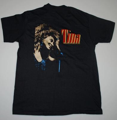 1985 Tina Turner Sängerin Private Dancer Tour Baumwolle Schwarz Herren S-45XL T-Shirt