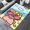 Office Rug Hello Kitty, Summer Beach Anti-Slip Rug, Machine Washable for Living Room, Bedroom, Office, Multiple Sizes, Bedroom Mat, Decorative Mat, Du