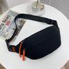 Multi-pocket Nylon Waist Bag Adjustable Shoulder Strap Diagonal Shoulder Bag Men Chest Bag  Male