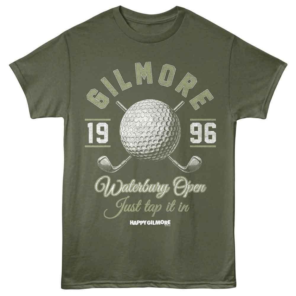 Happy Gilmore - Waterbury Open - Adult Unisex T-Shirt - Military Green M