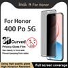 For Honor 400 Pro 5G Global Glass IMAK 3D Curved Privacy Tempered Glass Full Screen Coverage Film