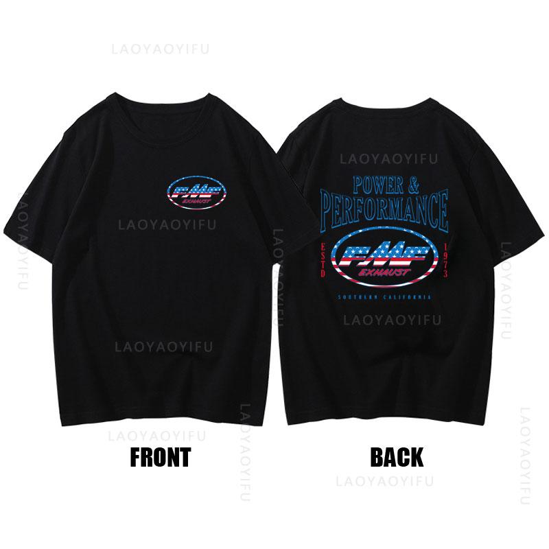 Heißer Verkauf FMF Racing Auspuff Ama Motocross T-Shirt Rundhals Mode Kleidung Kurze Ärmel Sommer Herren Cooles Top 100% Baumwolle T-Shirt