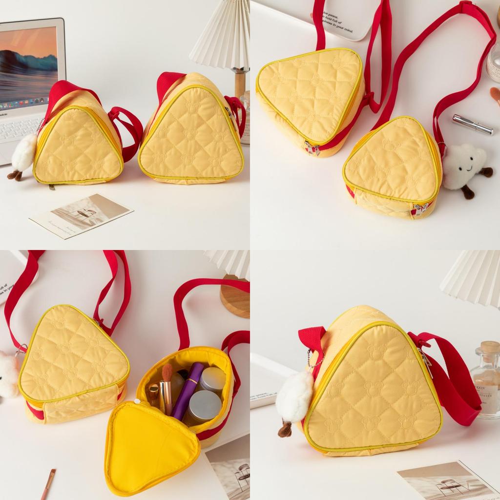 Creative Protective Case For Instant Camera With Embroidery And Cute Cheese Design For Daily Use