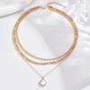Factory multi-layer pendant necklace, fashionable women's accessories twist chain