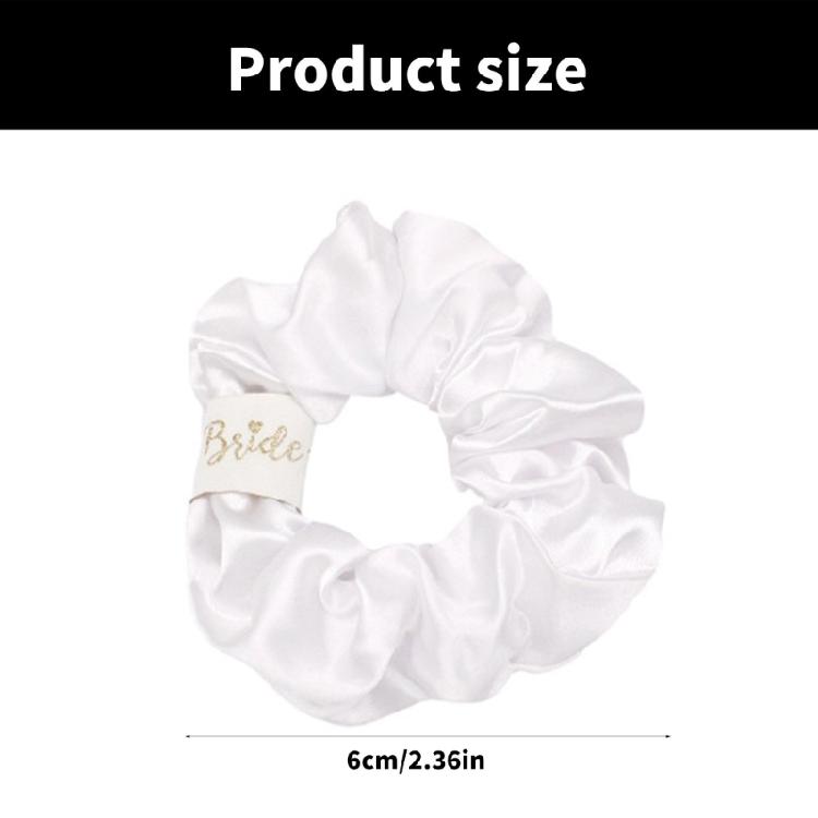 Bridesmaids Scrunchies for Party Updos Hair Elastic Hair Circles Satins Hair Ties Hair Scrunchy Proposal Wedding Gifts