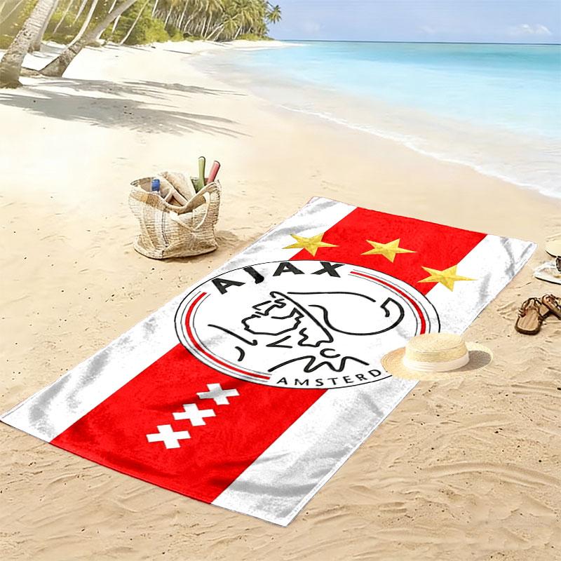 Toalla de Playa con Estampado del AFC Ajax, Toalla Grande Suave de Secado Rápido para Playa, Camping, Natación