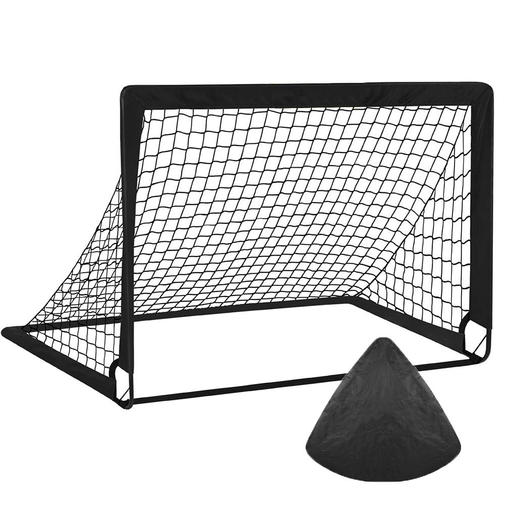 1/2pcs Kids Soccer Goals for Backyard 4x3 ft Portable Soccer Nets Outdoor Sport Training Equipment Soccer Goal with Carrying Bag
