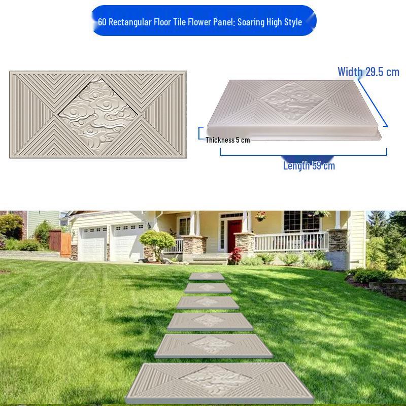 Garden Cement Tile Mold for Outdoor Stepping Stones