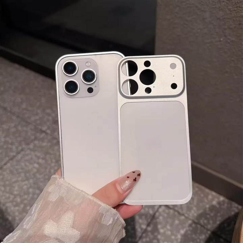 Convert To 17 Series Frame Aluminum Metal Phone Case For iPhone 17 16 15 14 13 Pro Max 14Pro 13Pro 17Pro Alloy Border Bumper
