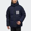 Adidas Reversible Hooded Sports Jacket With Long Sleeves And Down Filling Men Outerwear Navy-Blue EH4010