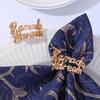 Pack of 6 Exquisite Napkin Rings Ramadans Kareem Napkins Holder Islamic Napkin Buckles for Home Dining and Parties